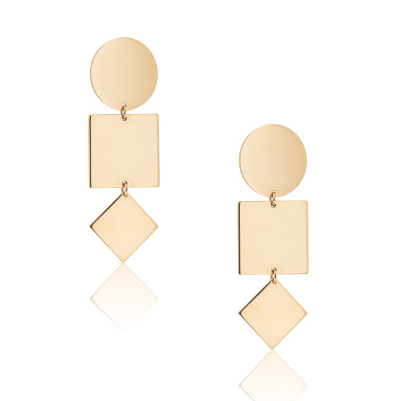 SKP.230098_Doro_ One of a Shape Gold Earrings
