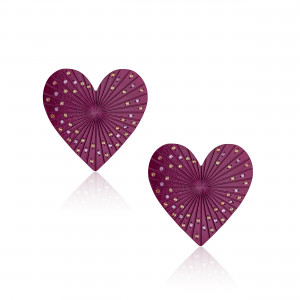 A.ER.AP0015_FCH_Anastasia Kessaris_Love Titanium Multicolor Sapphire Earrings