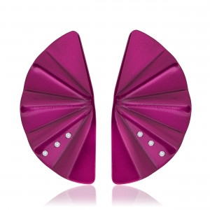 Geisha Nanoceramic Titanium Diamond Earrings