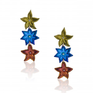 Anastasia Kessaris Sea Life Diamond Dangle Earrings