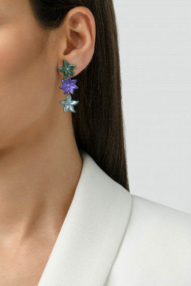 Anastasia Kessaris Sea Life Diamond Dangle Earrings