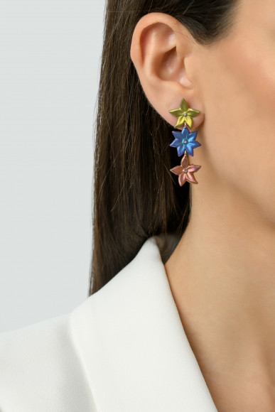 Anastasia Kessaris Sea Life Diamond Dangle Earrings
