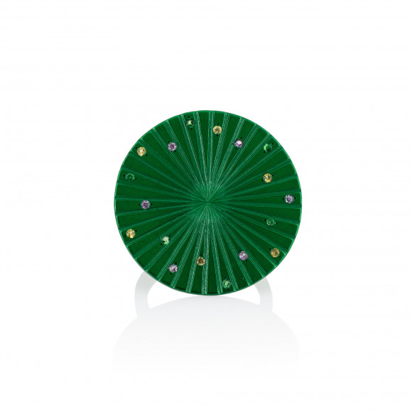 A.RG.AP0074_EMR_DSC_Anastasia Kessaris_Spacecraft Green Titanium Sapphire & Tsavorite Ring