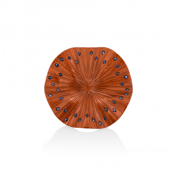 A.RG.AP.0082_ORG_DSC_4575_Disco Clique Orange Titanium Sapphire Ring