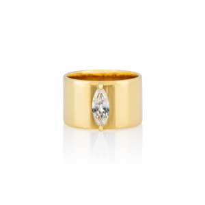 DAP.192037_Anastasia Kessaris_Yellow Gold Marquise Diamond Ring