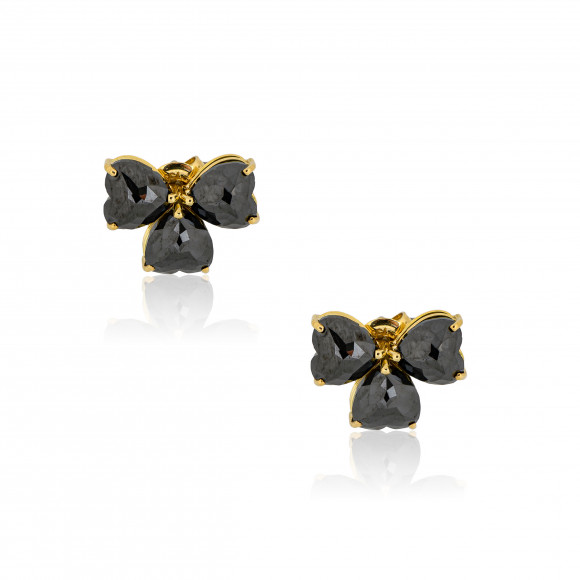SKP.210370_Anastasia Kessaris_Black Bow Diamond Heart Earrings